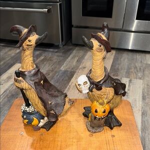 TII Halloween Witch Duck Figurines